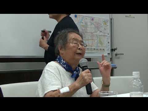 被爆者のお話を聞く会 司会。武蔵野市議会議員 山本ひとみ 20180804