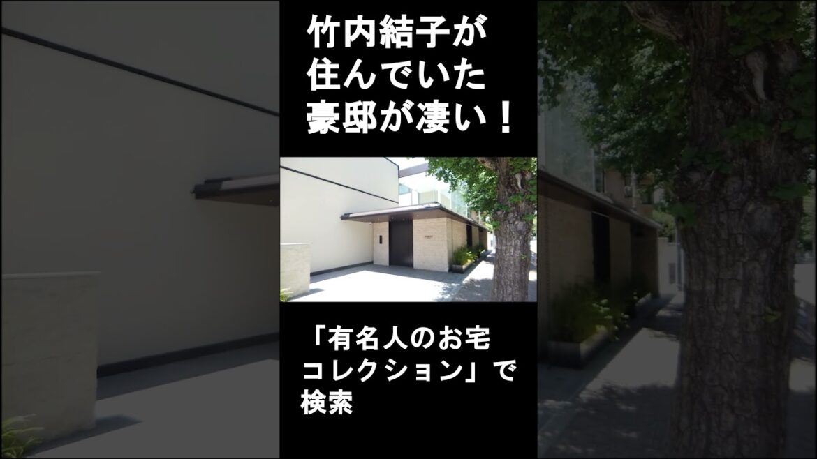 竹内結子が住んでいた豪邸が凄い #Shorts #豪邸ルームツアー #広尾の豪邸