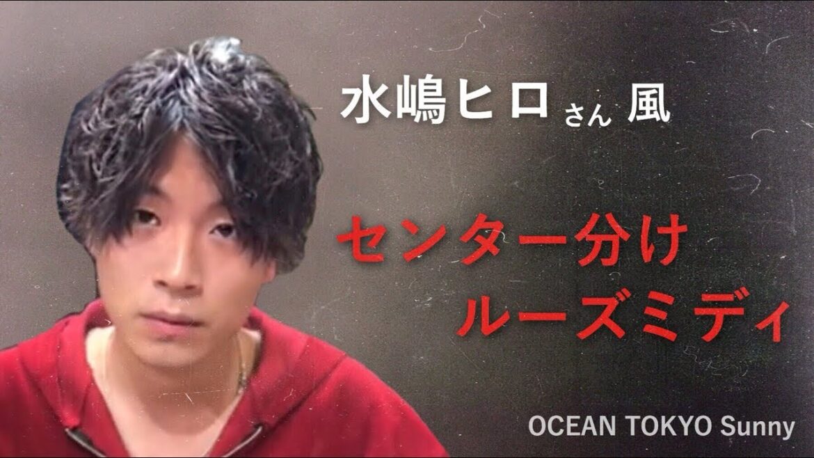 センター分けルーズミディ 【水嶋ヒロさん風セット】