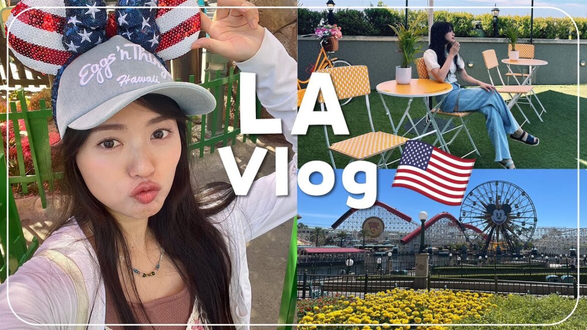 【LA Vlog】憧れの海外ディズニー🇺🇸❤️🔥ロサンゼルス最高すぎんか!!!!