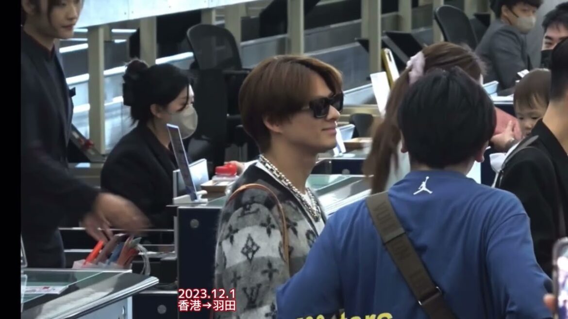 平野紫耀 悶絶❤️ファンサ まとめ 60秒 香港 空港 2023.12.1 #Shorts