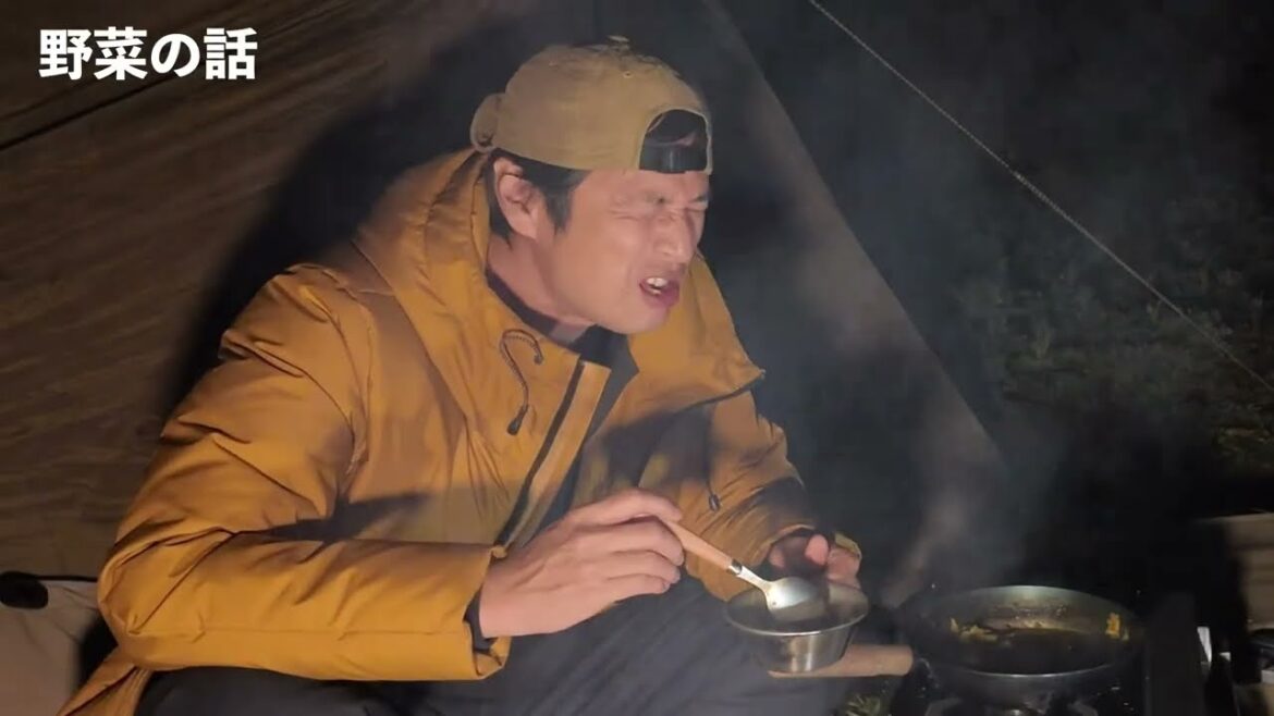 キャンプでカレー鍋を作って、シメはカレーラーメン【おじキャン】