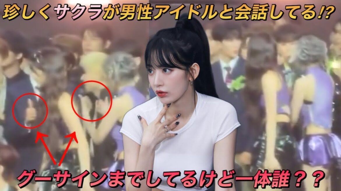 【LE SSERAFIM】公の場でナムジャグル◯◯の2人と珍しく会話する姿が目撃されたルセラフィムの宮脇咲良【2023 Asia Artist Awards】