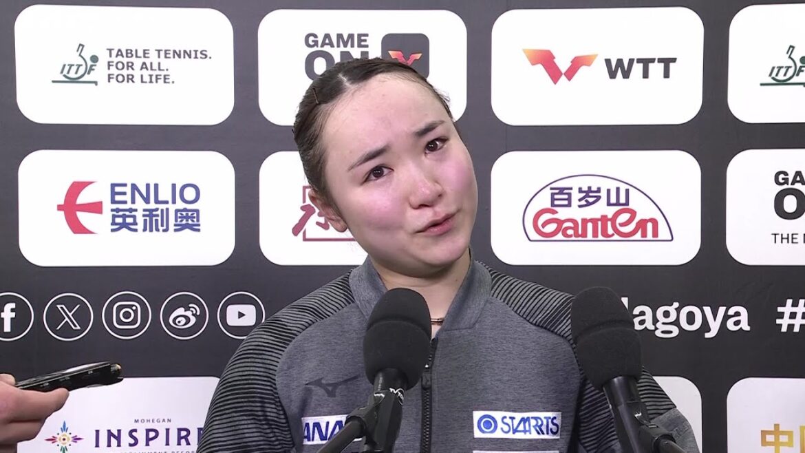 【インタビュー】伊藤美誠 五輪選考ポイント加算ならず「全日本に向けてしっかり練習していきたい」|WTT⼥⼦ファイナルズ名古屋2023