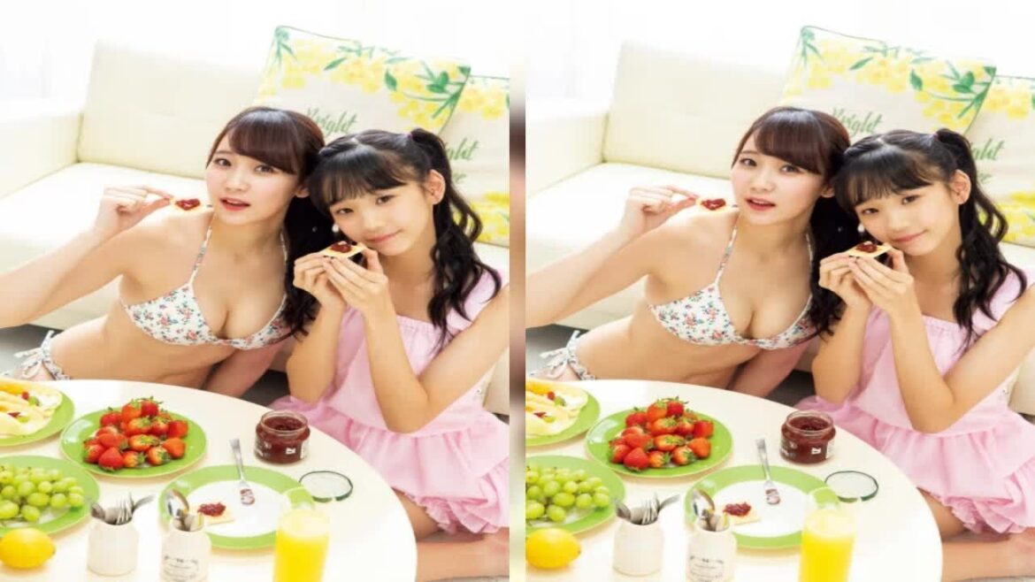 NMB48の“10歳差姉妹”グラビア初共演 ヨガポーズでは温かい目線で妹を見守る姿も