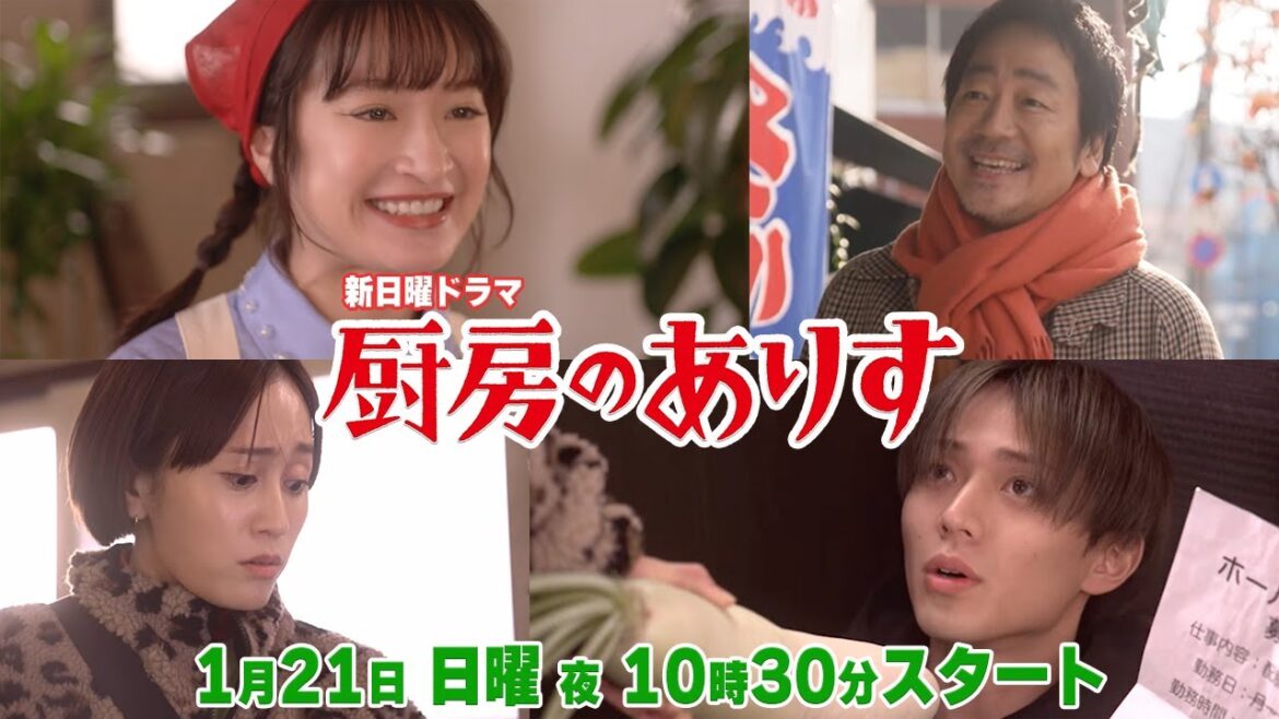 本編映像初解禁!!新日曜ドラマ「厨房のありす」PR30秒!主演・門脇麦/永瀬廉・大森南朋 前田敦子