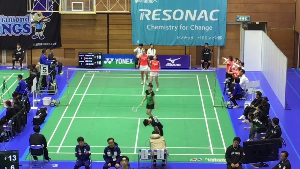 バドミントン S/JリーグⅡ JR北海道 関根千弥/小島帆乃果 vs レゾナック Setyanaさん/杉山さん