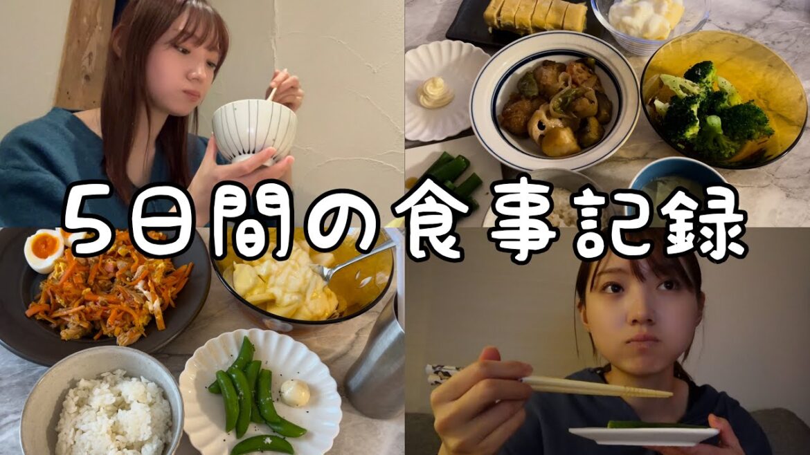 【食事記録】しっかり食べる5日間の食事