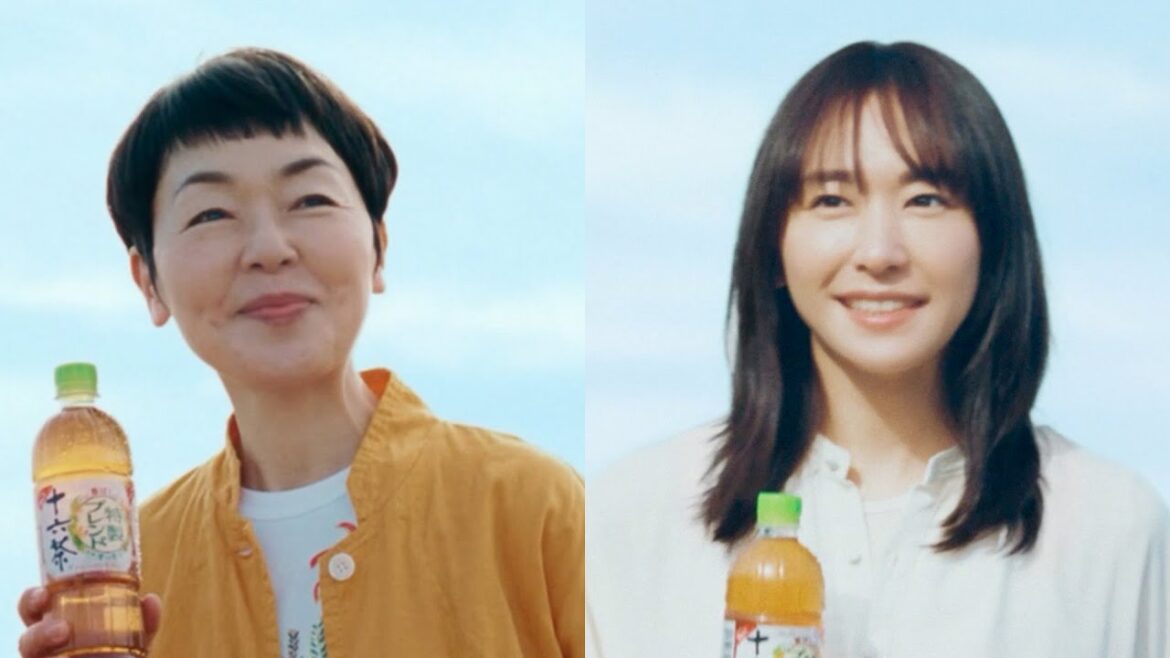 新垣結衣、十六茶・初代CMキャラ小林聡美と初共演/「アサヒ 十六茶」CM+インタビュー+メイキング