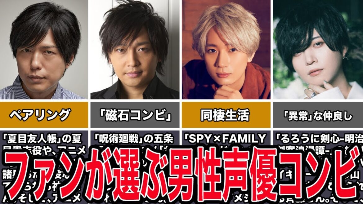 【名コンビ】ファンが選ぶ仲の良い男性声優コンビランキング