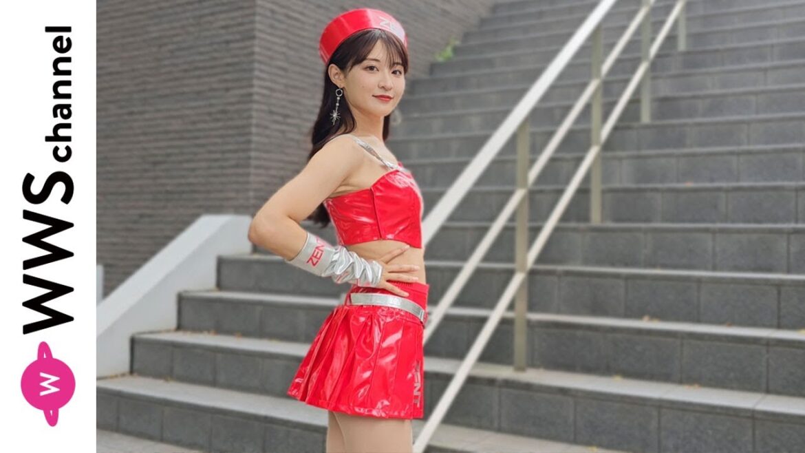 【美脚】佐々木美乃里が鮮やかな赤のZENTレースクイーン衣装で登場!日本レースクイーン大賞新人部門グランプリへ向けて語る。