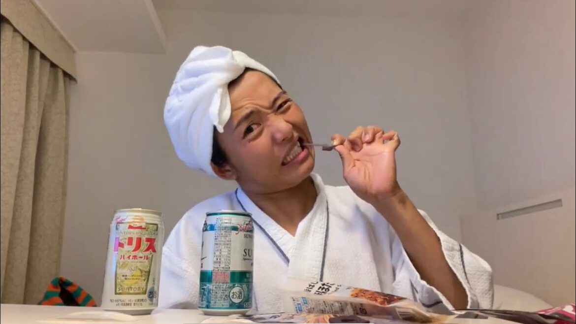 【帰国一発目】コンビニ飯🍙〜酔っ払い編〜