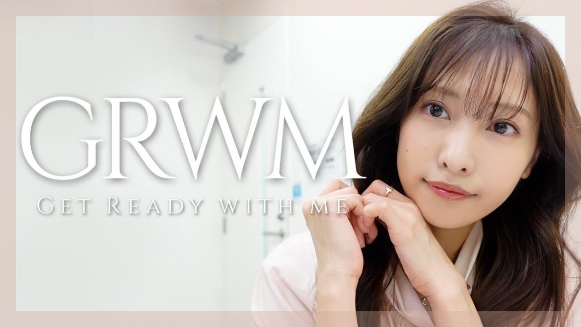 【GRWM】お仕事前の楽屋での準備時間!メイクとヘアセットしていくよ〜