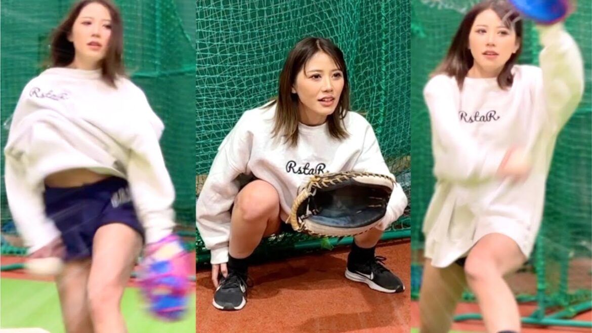 めいちゅんがウィンドミルでファンに捧げる感謝のガチ投げ!見たら惚れる野球ギャルの本気。【ムコウズ】