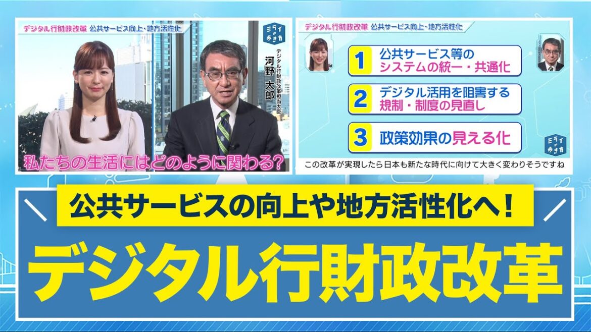 デジタル行財政改革で公共サービス向上・地方活性化 ミライの歩き方 2024年1月17日放送分【公式】