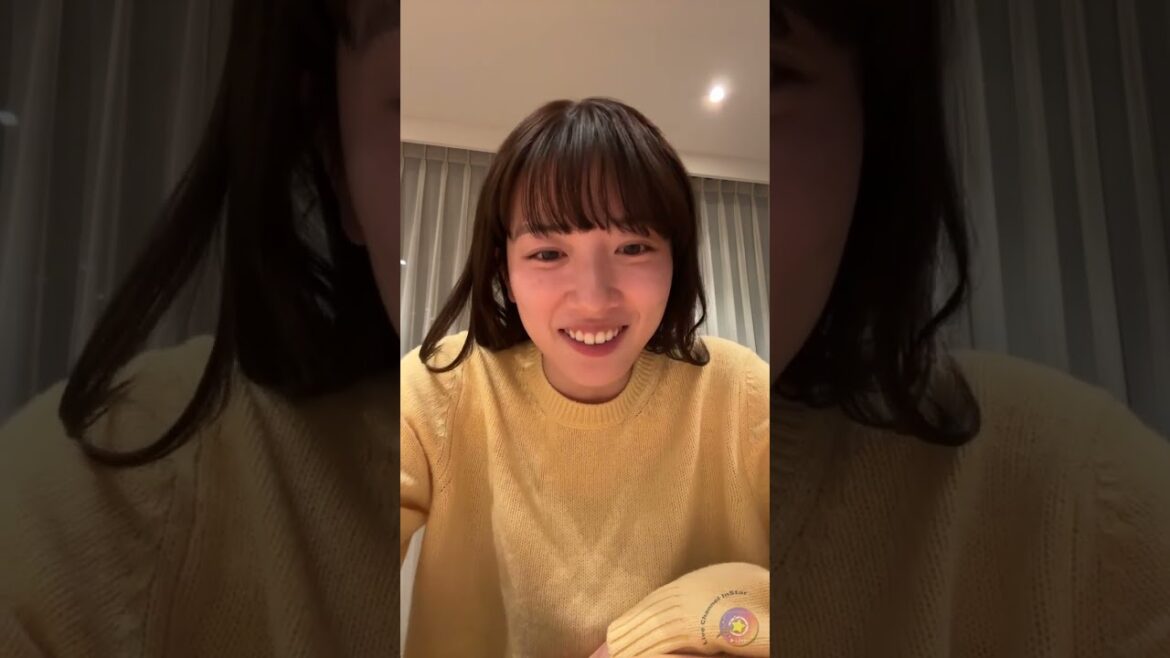 永野芽郁 さん インスタライブ 2024/01/07 Instagram Live mei_nagano0924official