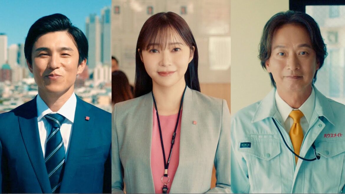 指原莉乃、演技力アップした?椎名桔平&中尾明慶「指原色が強い」/ハウスメイトCM+インタビュー+メイキング