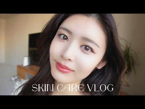 【SKIN CARE VLOG】脱ファンデしている私の1ヶ月スキンケアの様子🙆♀️✨/スキンケア/旅行/食事/