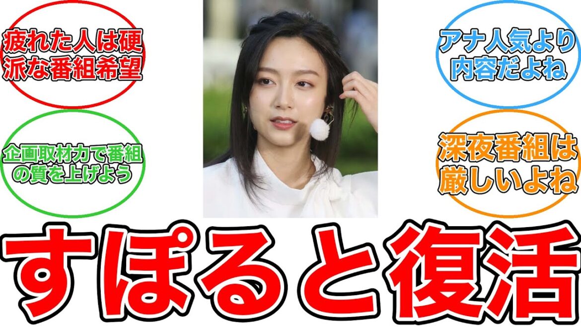 【反応集】すぽると!復活!女子アナ王国再興への期待と佐久間みなみ&松崎涼佳の活躍