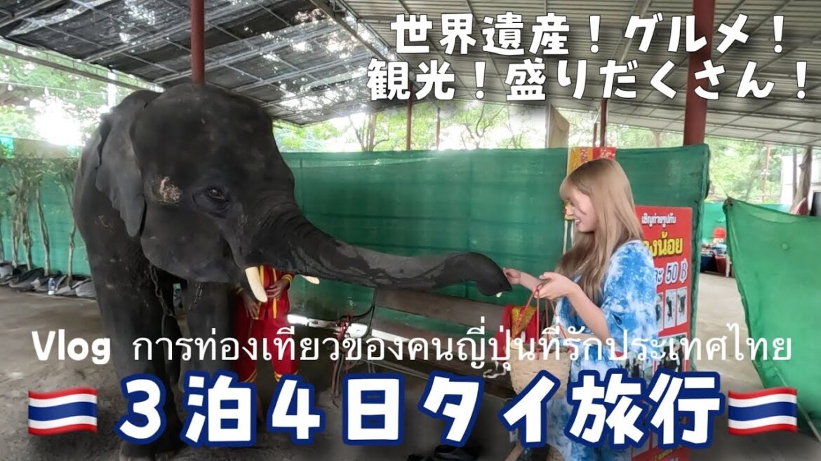 【タイ旅行】世界遺産!グルメ!観光!盛りだくさん!3泊4日タイ旅行!