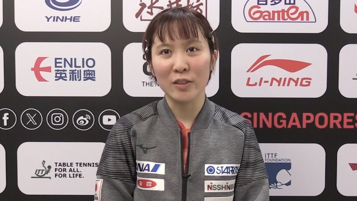 【インタビュー】平野美宇 張本美和とのダブルスで初戦敗退「相手にチャンスを与えてしまった」|シンガポールスマッシュ2024