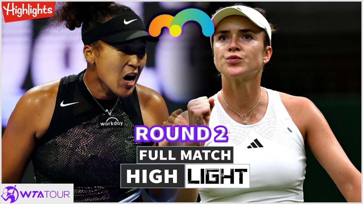 Naomi Osaka ( 大坂 なおみ ) vs Elina Svitolina Round 2 Full Match Highlights | WTA Miami Open 2024