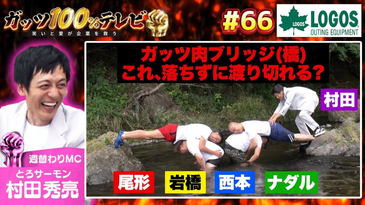 ガッツ最高難度「肉ブリッジ」に挑戦!MC村田ガッツ!/出演:村田秀亮(とろサーモン)、アタック西本(ジェラードン)【フル動画 #66】ロゴス<FINAL>