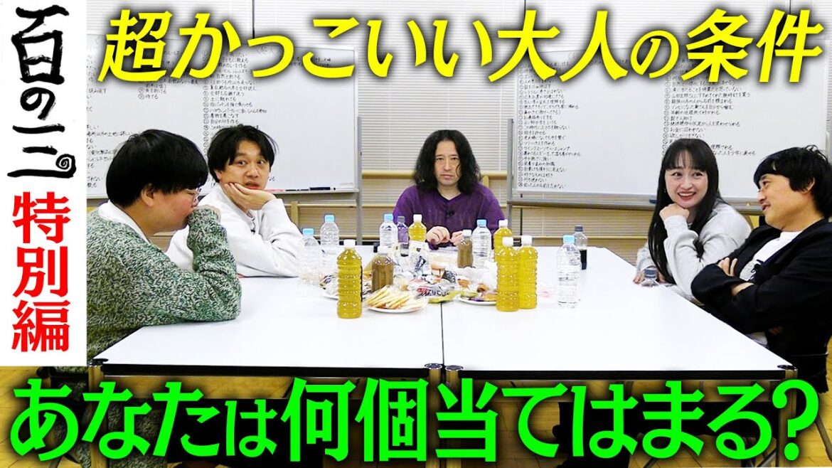 百の三新章!超かっこいい大人=仙人になるための百の事!あなたは何個当てはまる?長丁場の企画に巻き込まれた後輩達は大ブーイング【百の三_仙人①】
