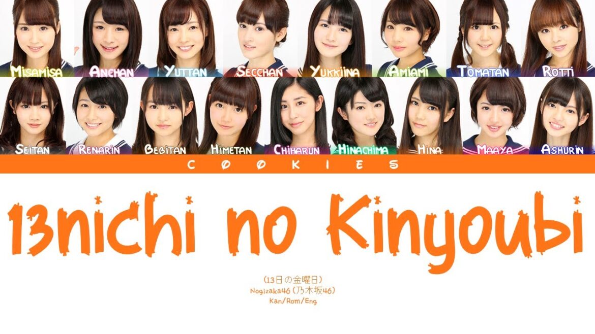Nogizaka46 (乃木坂46) – 13nichi no Kinyobi (13日の金曜日) (Kan/Rom/Eng Color Coded Lyrics)