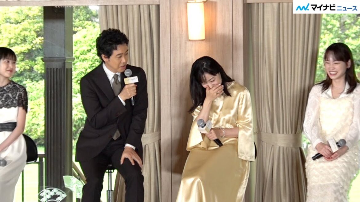 菅野美穂、大泉洋の発言がツボに入って抜け出せなくなってしまう 『ディア・ファミリー』家族決起会見