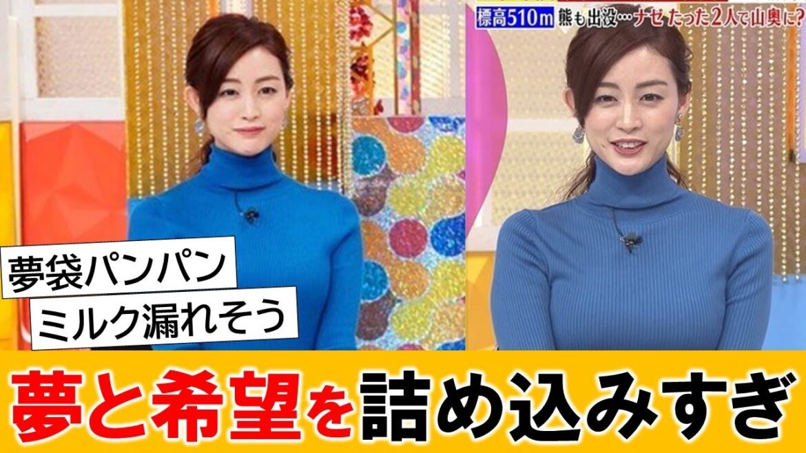 新井恵理那アナ、夢袋に夢と希望を詰め込みすぎた模様www【ネットの反応】
