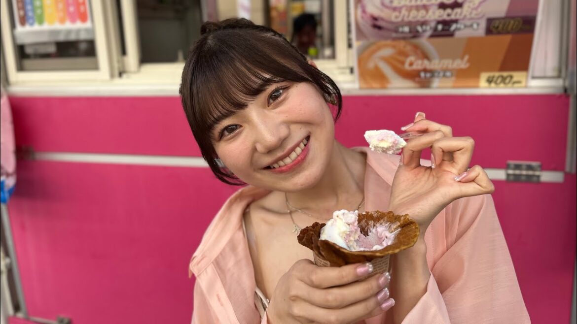 ≪藤崎未夢さんとまわる万代あざとさんぽ≫【子どもと大人も大満足グルメ編】万代シテイで元祖もちもちポテト、チュロス、カレーを食べよう!#Urban #Kids #Park # 藤崎未夢 #NGT48