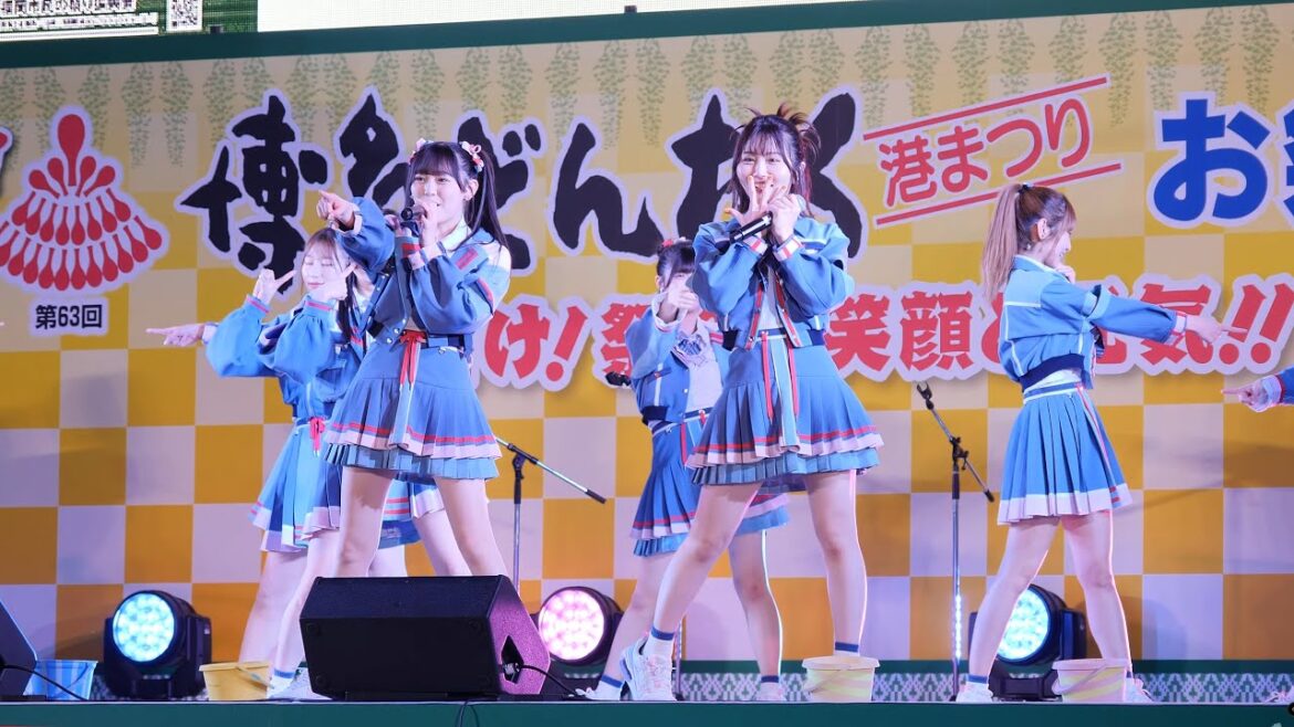 HKT48 第63回 博多どんたく お祭り本舞台 2024/5/3 最前撮影 (4K/60P 博多どんたく港まつり アイドル )