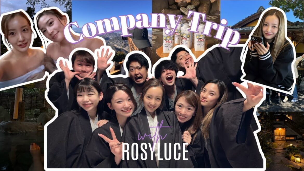 【社員旅行🖤】いつもお仕事頑張ってる、最高のメンバーと最高の温泉へ♨️【おちあいろう】