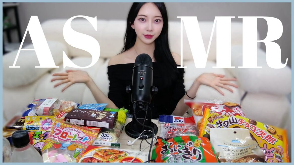 イヤフォン推奨🍬🍰🍫ASMR第三弾🍮🍦🍿いい音の食べ物を食べまくる🤍🎧