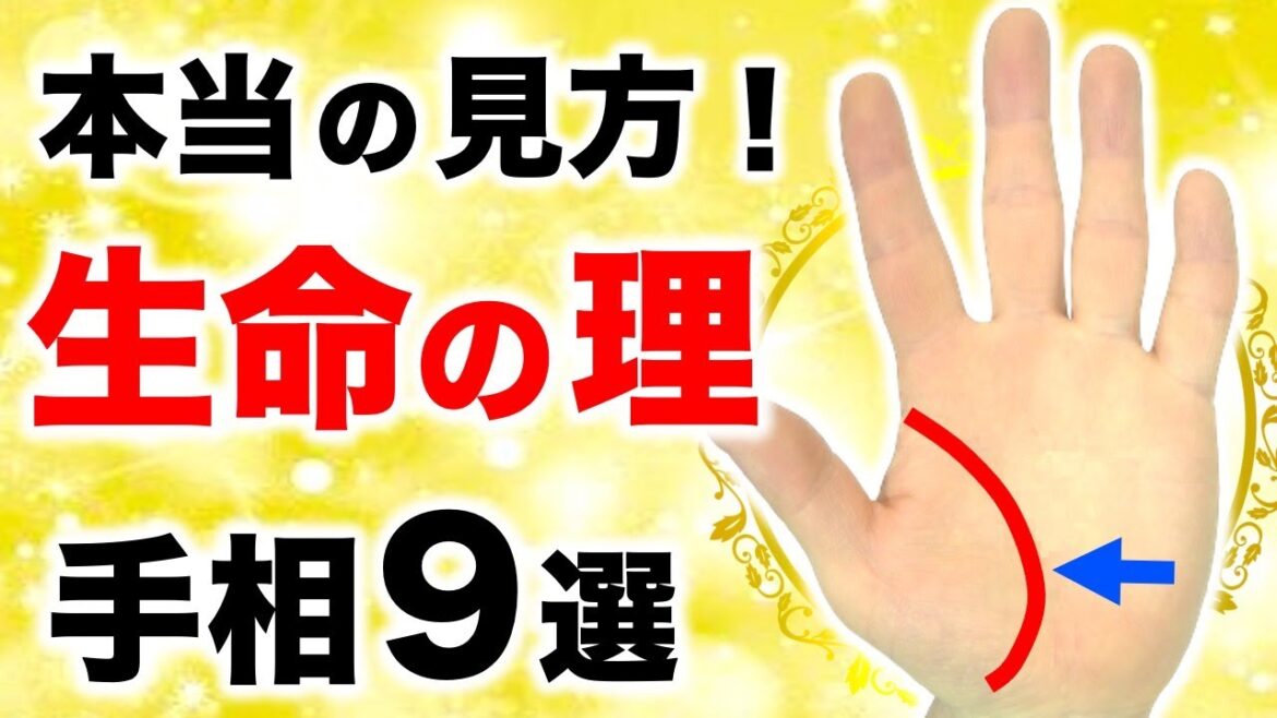 【手相】9割が間違っている!初心者でも解る生命線手相9選