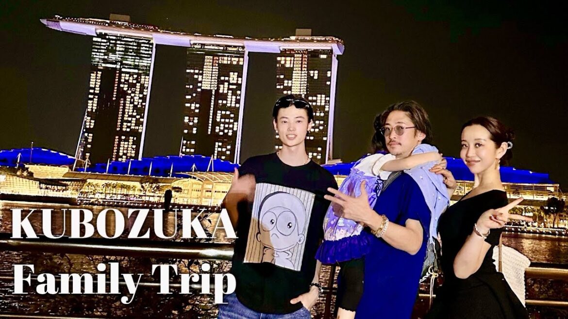 【窪塚家の家族旅行】成田~シンガポール乗り継ぎで大満足の1泊Vlog✈️🇸🇬