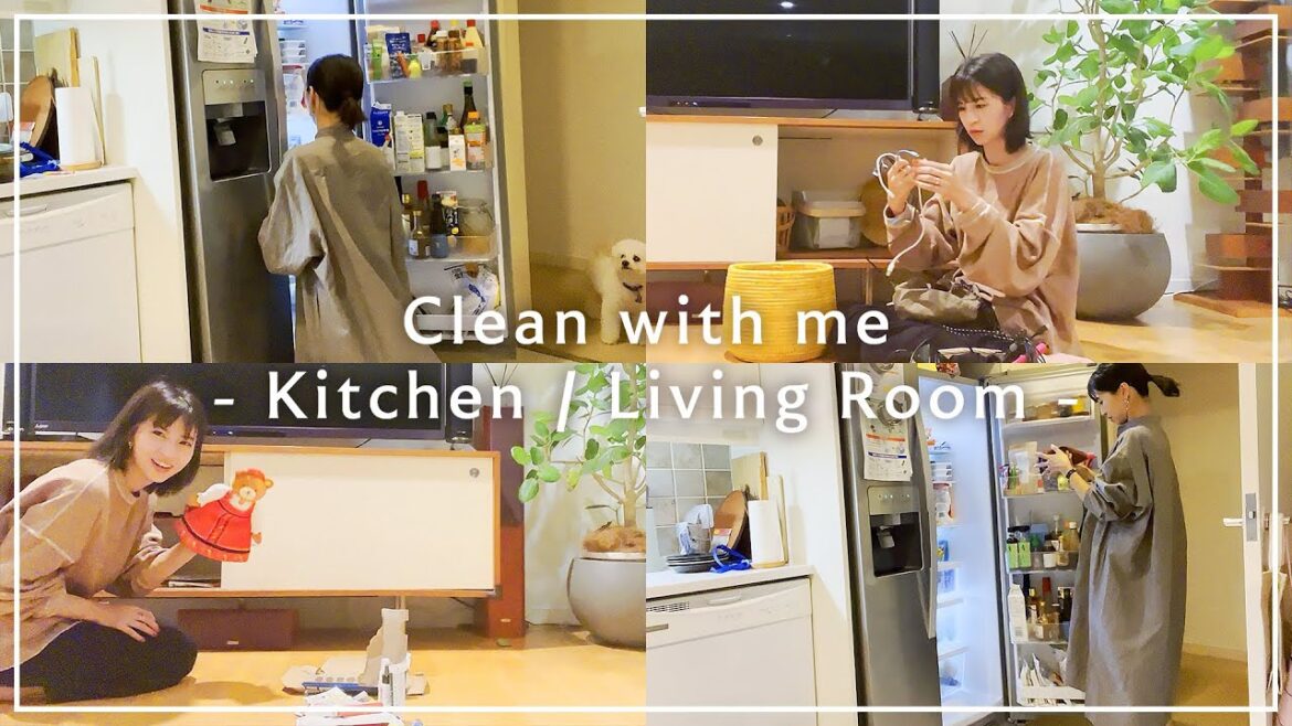 【自宅キッチン&リビング】片付けられない女🤦🏻♀️またお片付けしちゃいます🤍【Clean with me】