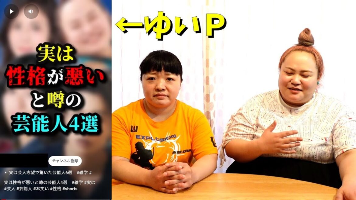 ゆいPは果たして性格が悪いのか?【性格が悪いと噂の芸能人4選】