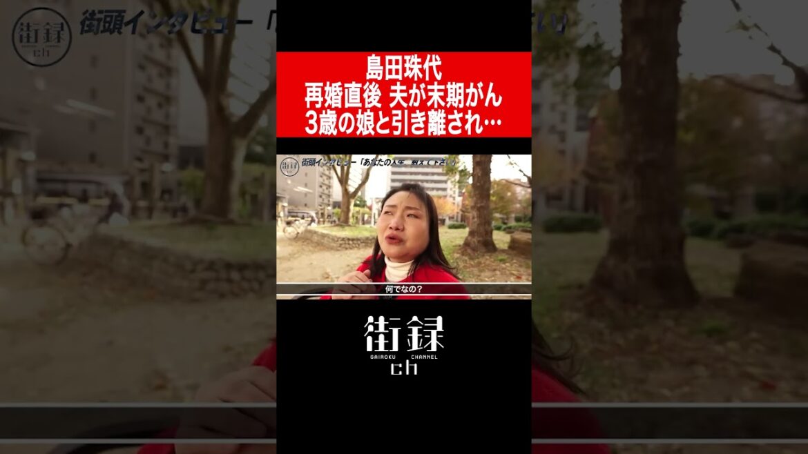 島田珠代/夫が余命5年の末期がんと発覚し娘と引き離され…
