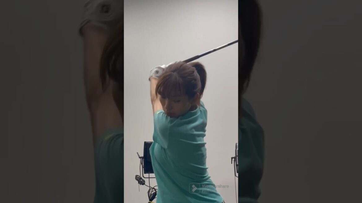 #後藤楽々 ガチ練習!最後はまさかの… #golf #ゴルフ #ゴルフ女子 #ゴルフスイング #ゴルフ練習
