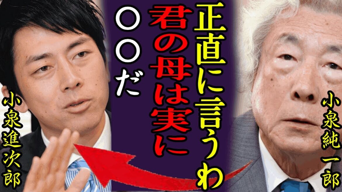 小泉純一郎が暴露した息子・進次郎の本当の母親の正体…実は姉と近親相姦と言われる真相に言葉を失う…!『お前の母親は…』元総理大臣の狂った性癖…性行為中に暴行し愛人を死へ追いやりもみ消した真相