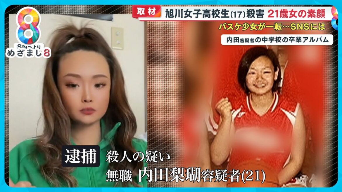 【旭川女子高校生殺害】内田梨瑚容疑者(21)の素顔 バスケ少女が一転…歓楽街に未成年と出入りか【めざまし8】