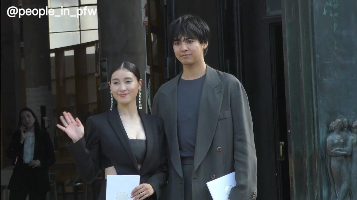 Katayose Ryota 片寄 涼太 & Tsuchiya Tao 土屋 太鳳 – Giorgio Armani Haute Couture show in Paris – 25.06.2024