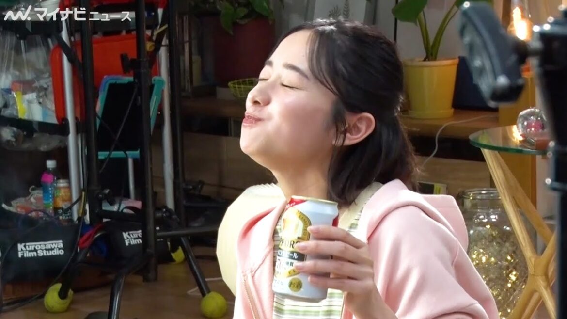 堀田真由、牛タンを豪快に頬張り幸せ顔!OKテイクに“goodポーズ” 「サッポロ生ビール ナナマル」 新CM&メイキング映像公開