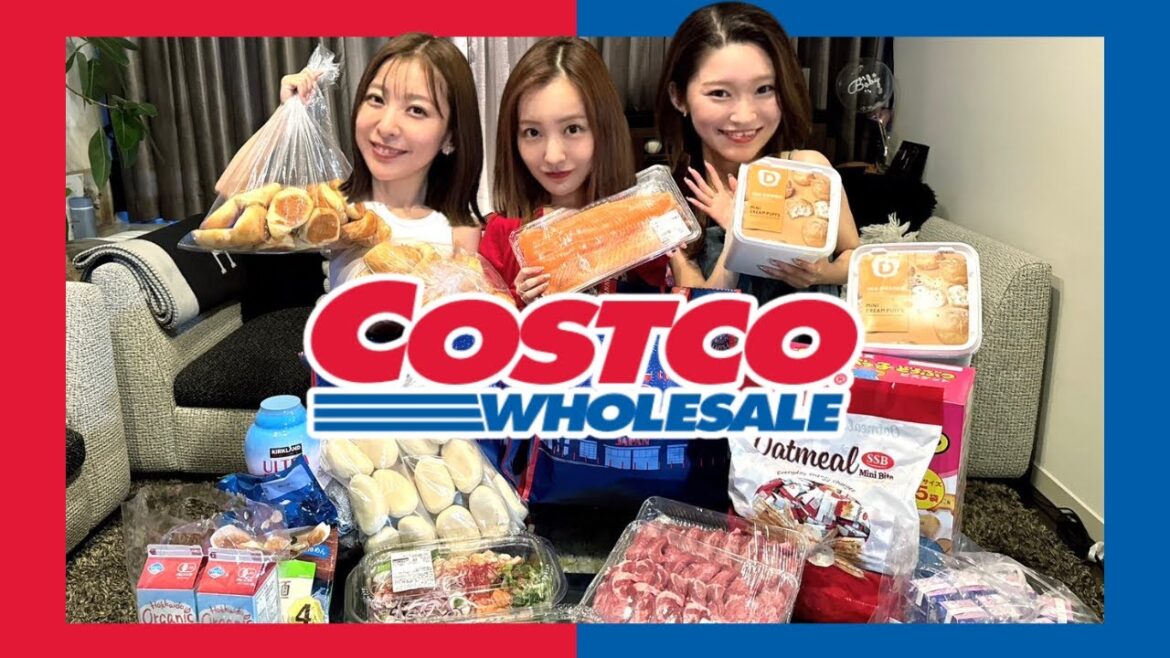 【COSTCO】🫶🏻コネコネ妹2人とコストコで1万円企画をしたら予想外の展開に…🫢♥️【購入品紹介】