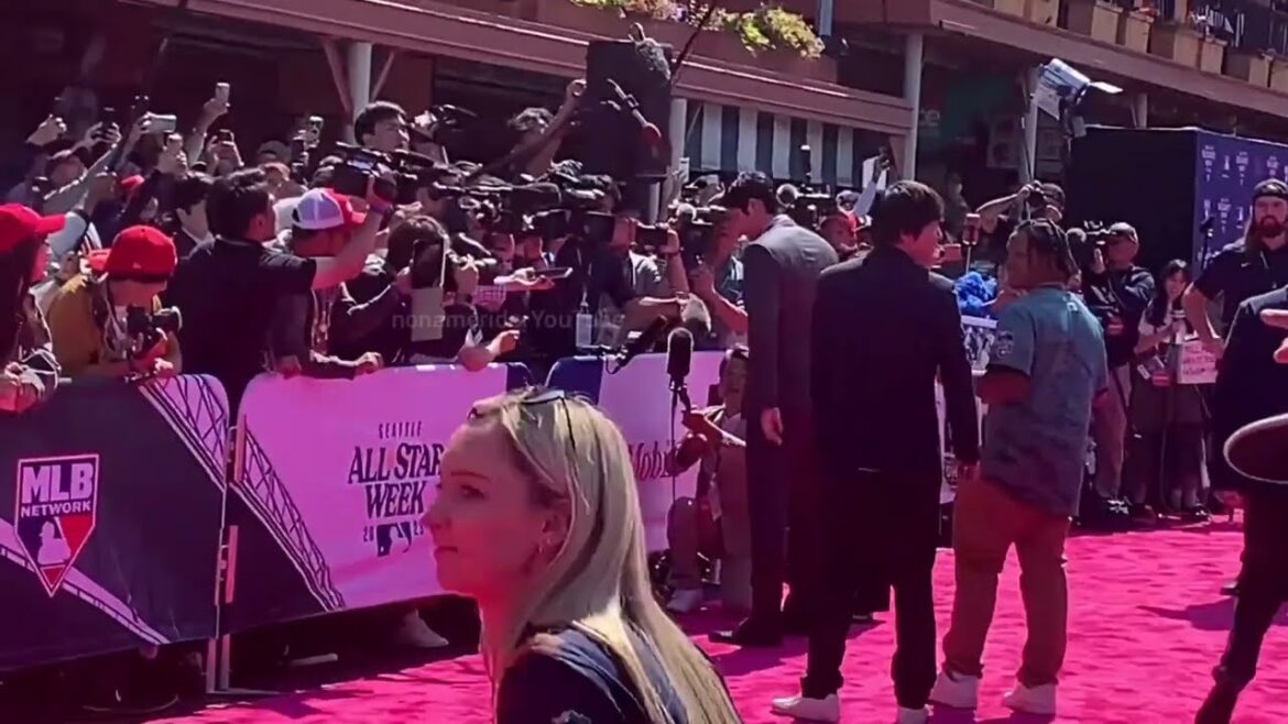 大谷翔平 佐々木久美 レッドカーペットの大谷夫妻を見送るくみてん! All-Star Game Red Carpet Show 2023・2024