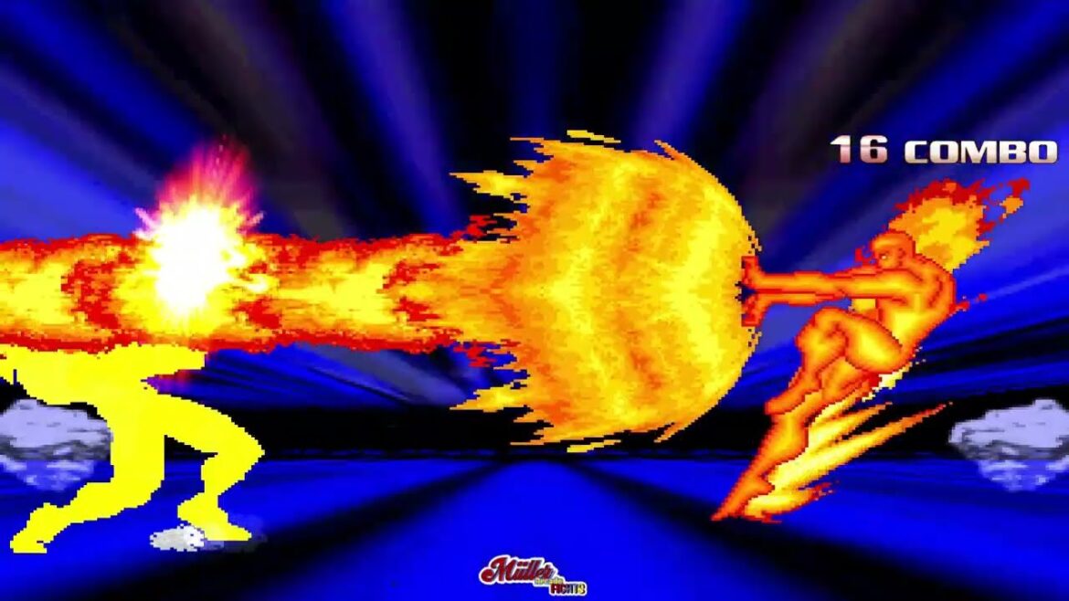 Epic Showdown: Deadpool vs. The Human Torch! 💥 #DeadpoolVsWolverine 💥 #Marvel 💥 #EpicBattle