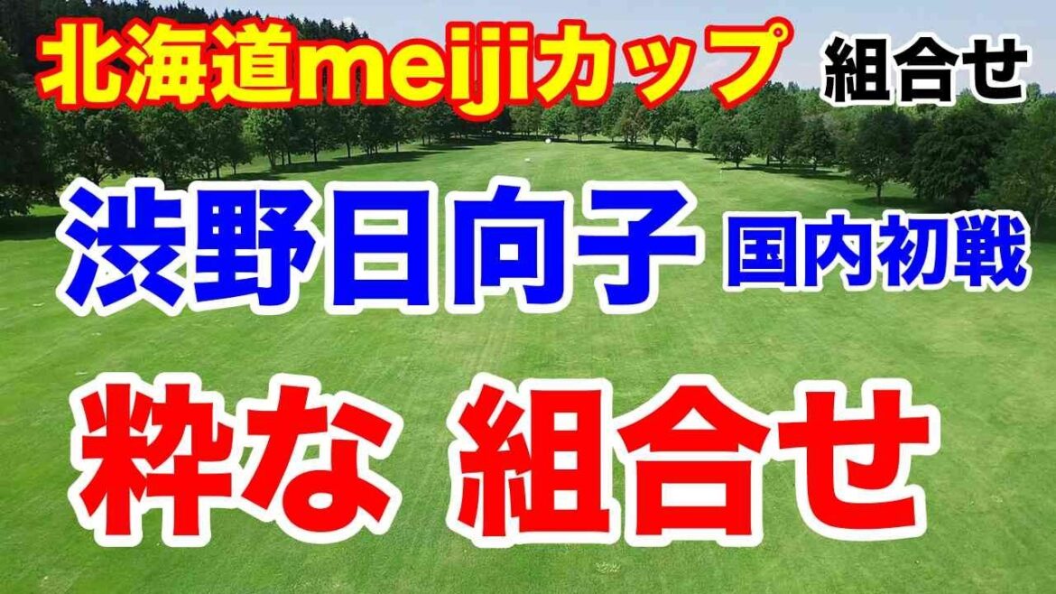 渋野日向子が帰ってきた国内初戦【女子ゴルフツアー第21戦】北海道 meiji カップ初日の組合せとAIの優勝予想
