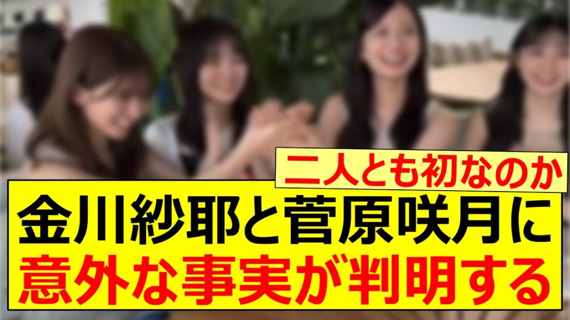 金川紗耶と菅原咲月の二人に意外な事実が判明する!!【乃木坂46・乃木坂配信中・乃木坂工事中】